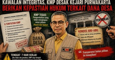Kawalan Integritas, KMP Desak Kejari Purwakarta Berikan Kepastian Hukum Terkait Dana Desa