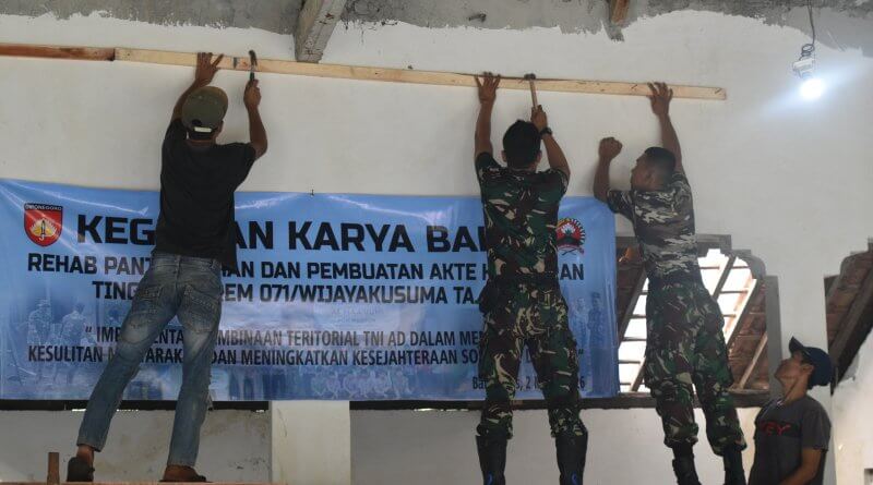 TNI Hadir untuk Negeri, Rehab Panti Asuhan, Tanamkan Wasbang hingga Wujudkan Air Bersih bagi Anak-anak