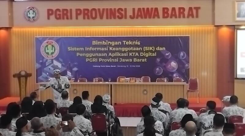 PGRI Jawa Barat menggelar kegiatan Sistem Informasi Keanggotaan dan KTA Digital .