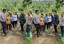 ​Dukung Ketahanan Pangan Nasional, Satlantas Polres Kuningan Monitoring Lahan Jagung di Desa Cibulan