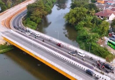 Jembatan Kemang Pratama,yang dibagun ppk 1.4 jawa Barat belum dibuka secara resmi Masih Perapihan Tahap Akhir