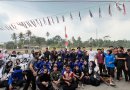 PETA Subang Peringati HUT. RI Ke 81 Bentangkan Bendera Merah Putih Raksasa di Situ Cigayonggong