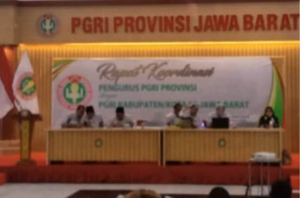Perkuat Sinergi, PGRI Provinsi Jawa Barat menggelar Rakor Bersama Pengurus PGRI Kabupaten/Kota Se-Jawa Barat