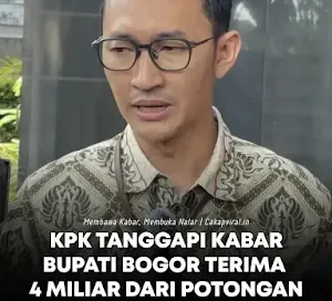 KPK Naikan Tahap Penyidikan Kasus Pemotongan Pegawai Dispenda Kab. Bogor