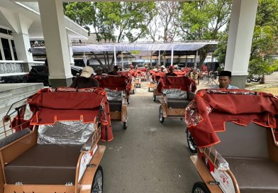 260 Becak Listrik Bantuan dari Presiden RI tiba diGarut